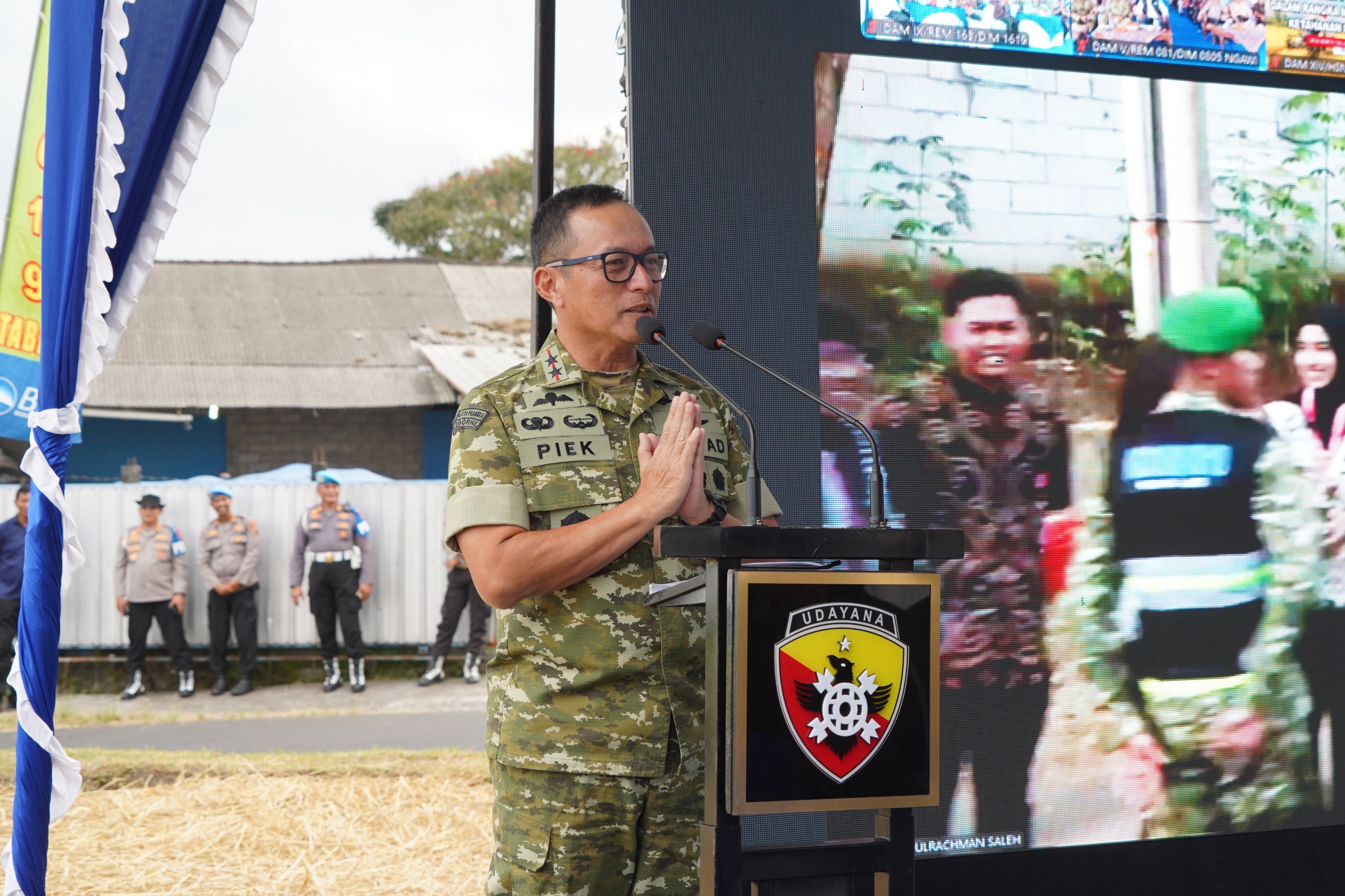 Dukung Swasembada Pangan Nasional, Pangdam IX/Udayana Pimpin Panen Raya TNI di Tabanan
